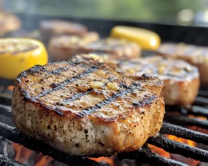 Summer Dinner Ideas: Grilled Lemon Garlic Pork Chops in 20 Minutes
