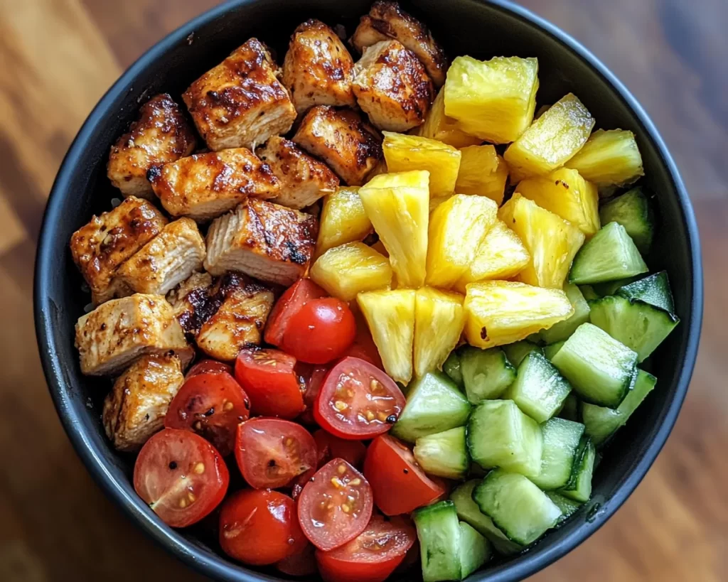 Summer Dinner Ideas: BBQ Chicken & Pineapple Bowls in 20 Minutes