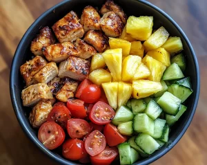 Summer Dinner Ideas: BBQ Chicken & Pineapple Bowls in 20 Minutes
