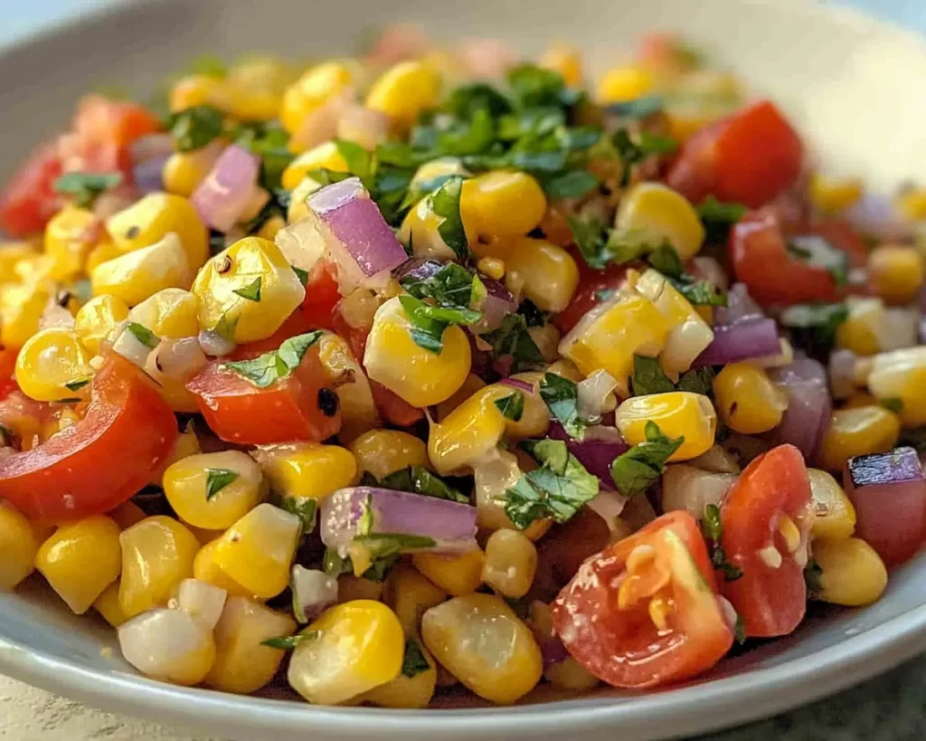 Summer Side Dishes: Corn Salad with Lemon Vinegarette