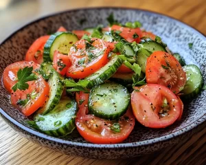 Summer Side Dishes: Tomato Cucumber Salad (Fresh)