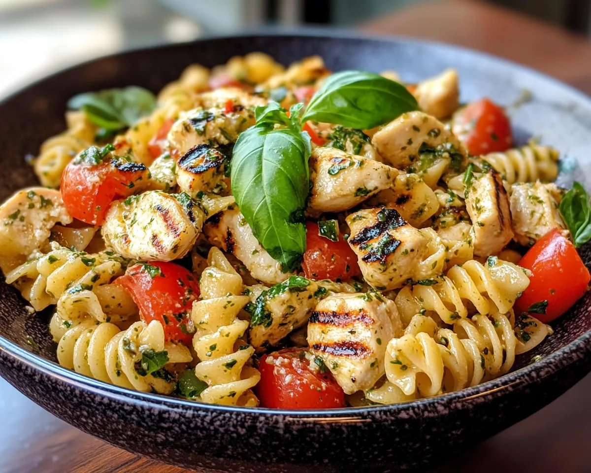 Summer Dinner Ideas: Caprese Pasta with Grilled Chicken in 20 Minutes