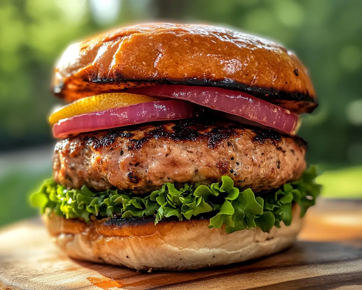 Summer Dinner Ideas: Grilled Lemon Garlic Turkey Burgers in 20 Minutes