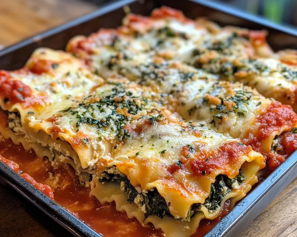 Spring Dinner: Spinach & Ricotta Lasagna Roll Ups in 30 Minutes