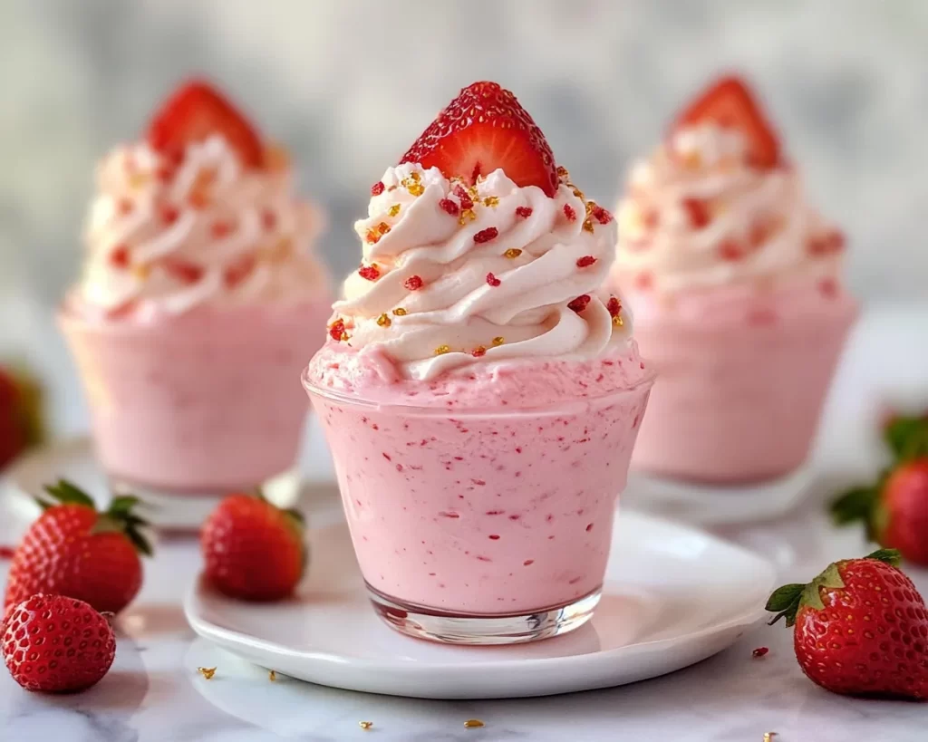 Spring Desserts: Strawberry Mousse Cups in 5 Ingredients