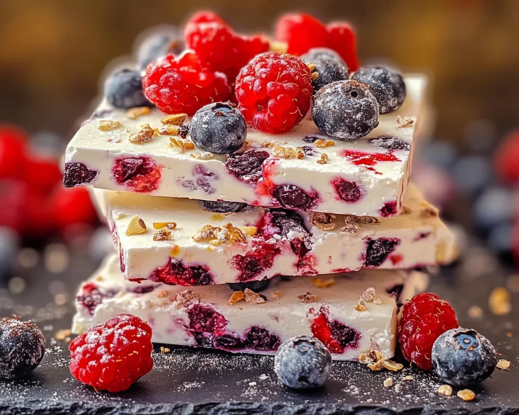 Healthy Munchies: Greek Yogurt Bark With Berries in 10 Minutes