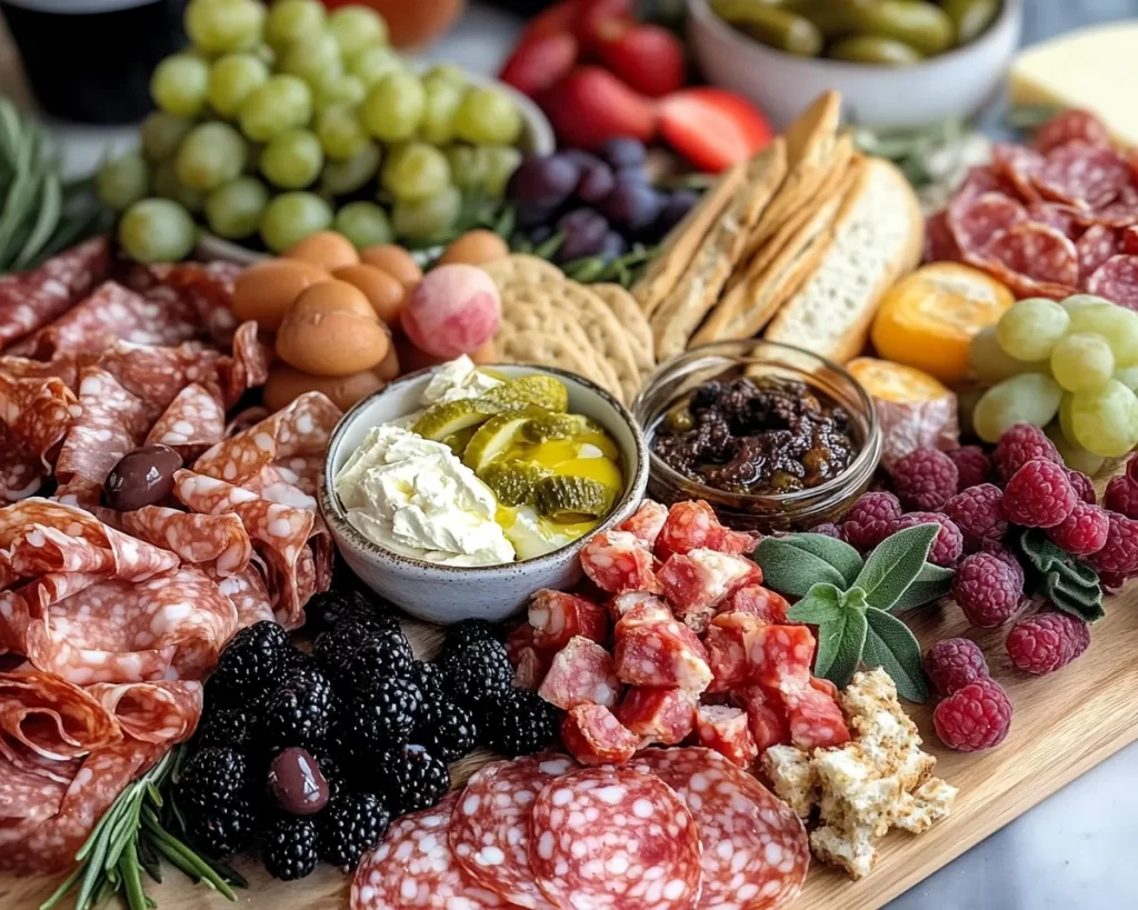 Spring Charcuterie Board Ideas with Mini Sandwiches in 5 Steps