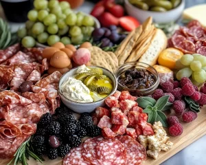 Spring Charcuterie Board Ideas with Mini Sandwiches in 5 Steps