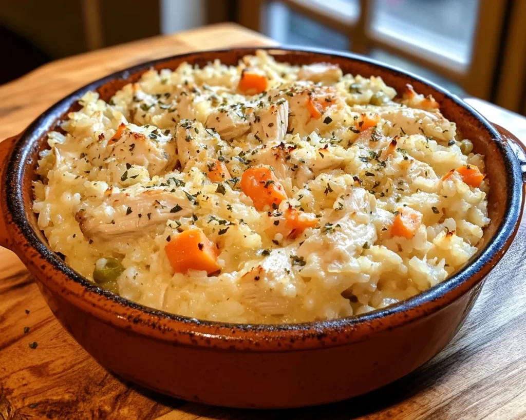 Easy Dinner Recipes for Family: Creamy Chicken Rice Bake in 30 Minutes