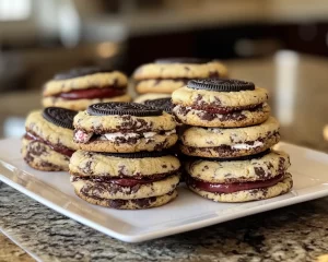 Black Forest Cookie: Oreo Stuffed Black Forest Cookies in 30 Minutes