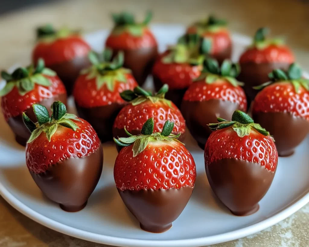 Spring Desserts: Chocolate Covered Strawberries in 10 Minutes