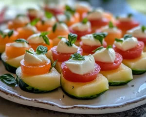 Picnic Food Ideas: Prosciutto Melon and Mozzarella Bites in 10 Minutes