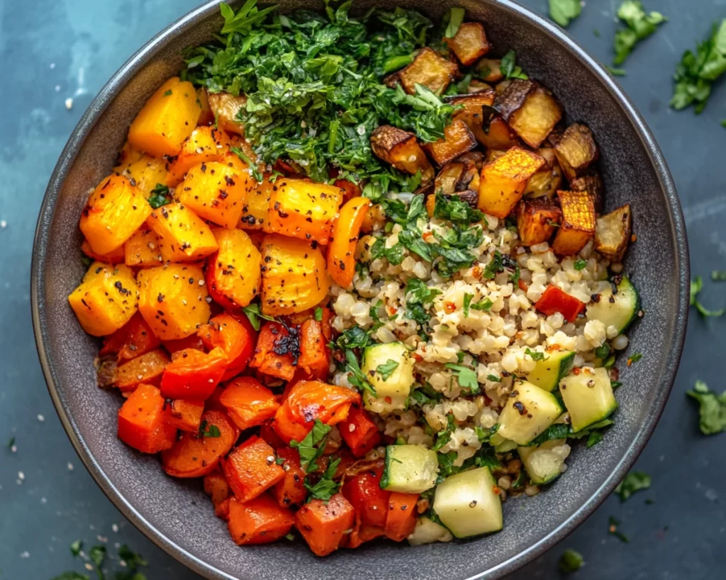 Healthy Easy Recipes: Roasted Veggie Grain Bowl in 30 Minutes