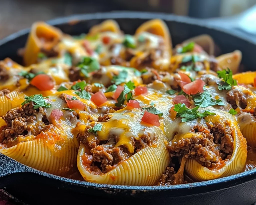 Easy Dinner Recipes for Family: Cheesy Taco Stuffed Shells in 30 Minutes