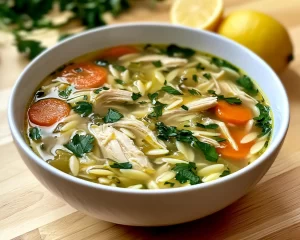 Spring Soup: Lemon Chicken Orzo Soup in 25 Minutes