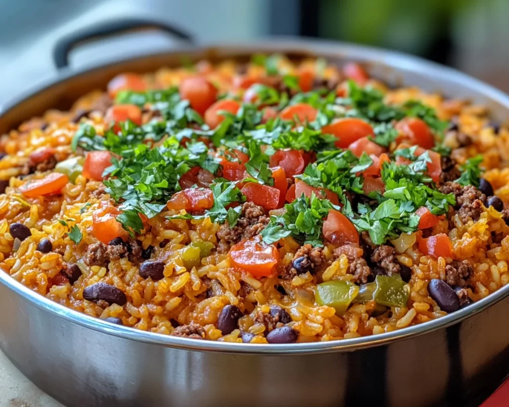 Easy Dinner Recipes for Family: Taco Rice Casserole in 7 Steps