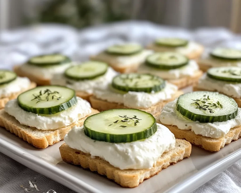 Healthy Munchies: Cucumber Cream Cheese Mini Sandwiches in 10 Minutes