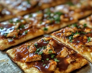 Baseball Snacks: BBQ Chicken Flatbread Bites in 20 Minutes
