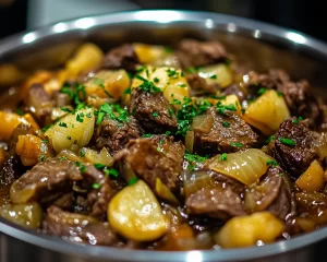 Summer Crockpot Recipes: Slow Cooker French Onion Beef in 15 Minutes Prep