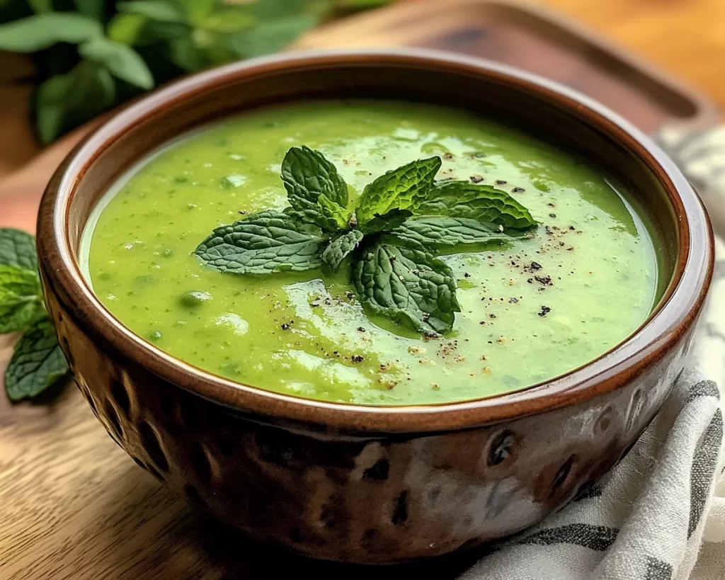 Spring Soup: Creamy Pea and Mint Soup in 20 Minutes