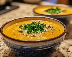 Spring Soup: Carrot Ginger Coconut Soup in 20 Minutes