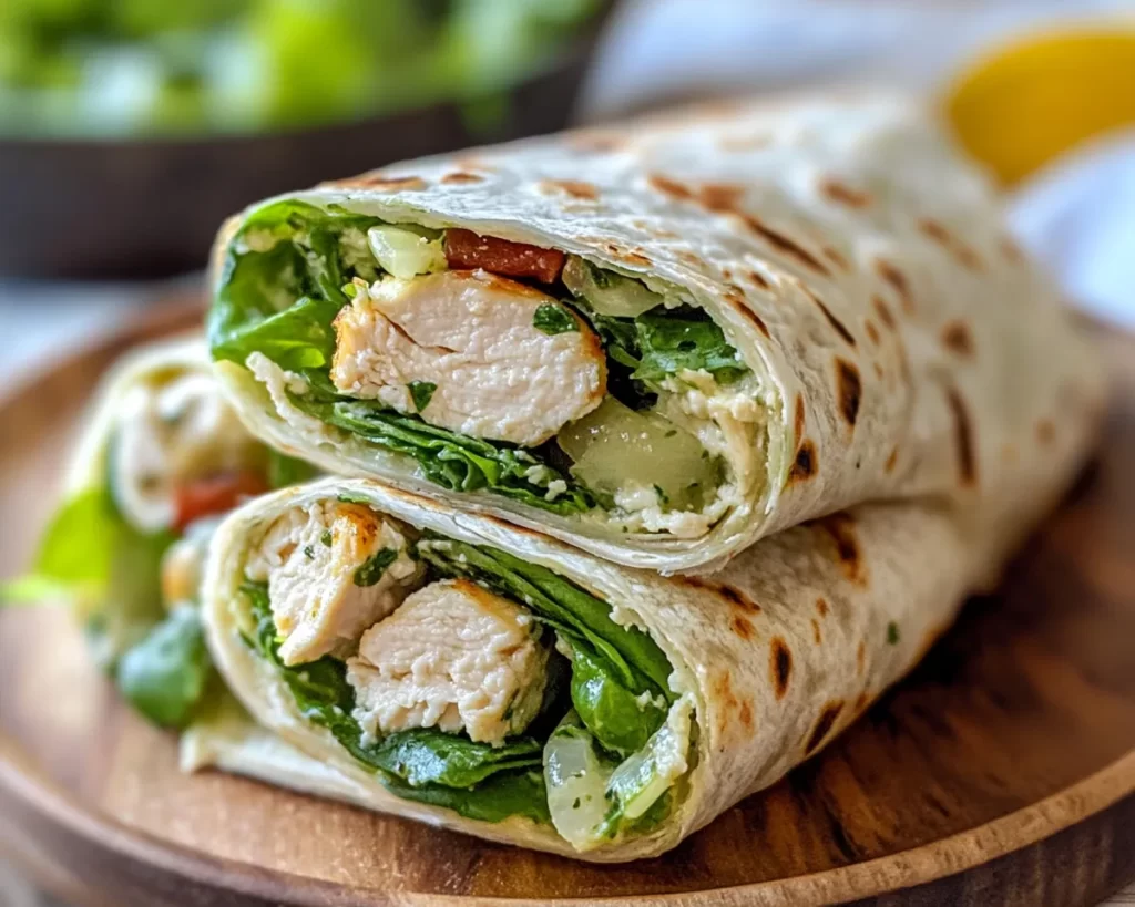 Summer Dinner Ideas: Chicken Caesar Wraps in 10 Minutes