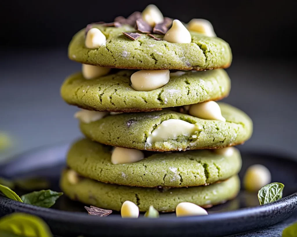 Spring Baking: Matcha White Chocolate Cookies in 25 Minutes