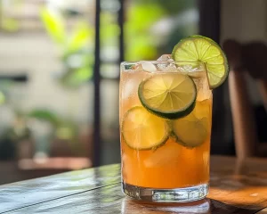 Summer Drinks Nonalcoholic: Coconut Lime Sparkling Punch in 10 Minutes