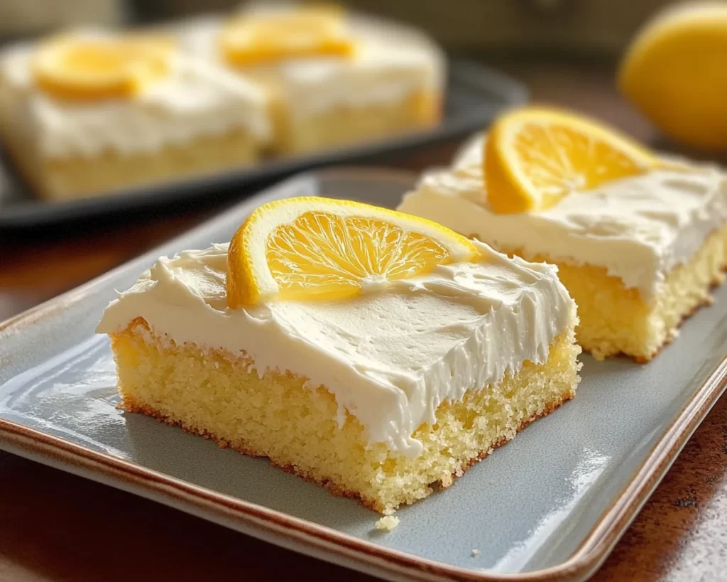 Spring Baking: Lemon Vanilla Sheet Cake in 7 Steps