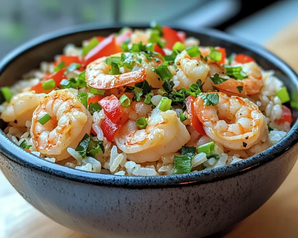 Spring Dinner Recipes: Shrimp Rice Bowl (Easy)