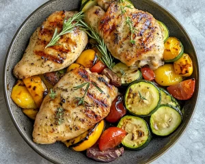 Summer Meals Dinner: One Pan Chicken + Zucchini