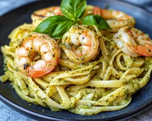 Spring Dinner Ideas: Creamy Pesto Shrimp Pasta in 20 Minutes