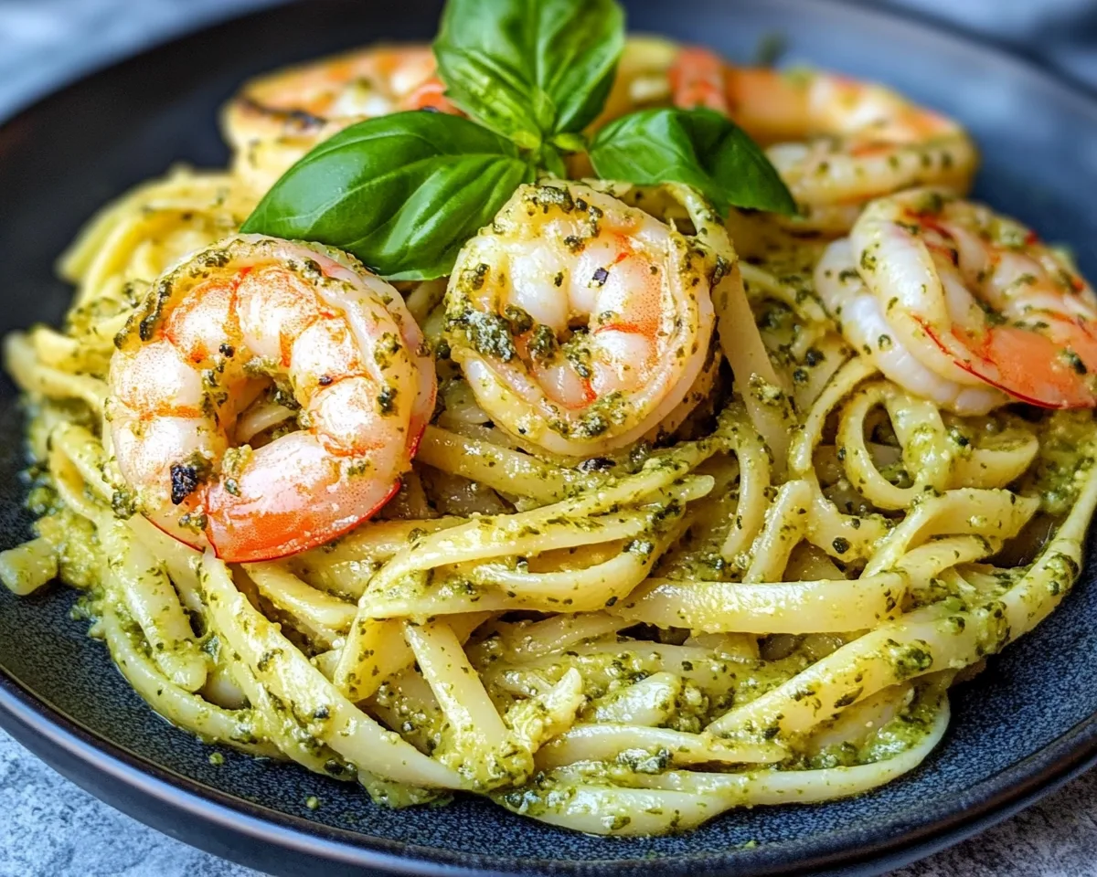 Spring Dinner Ideas: Creamy Pesto Shrimp Pasta in 20 Minutes
