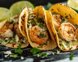Summer Dinner: Shrimp Tacos with Lime Slaw