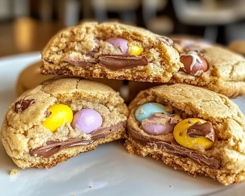 Cadbury Egg Cookies: Stuffed Chocolate Easter Egg Cookies in 25 Minutes