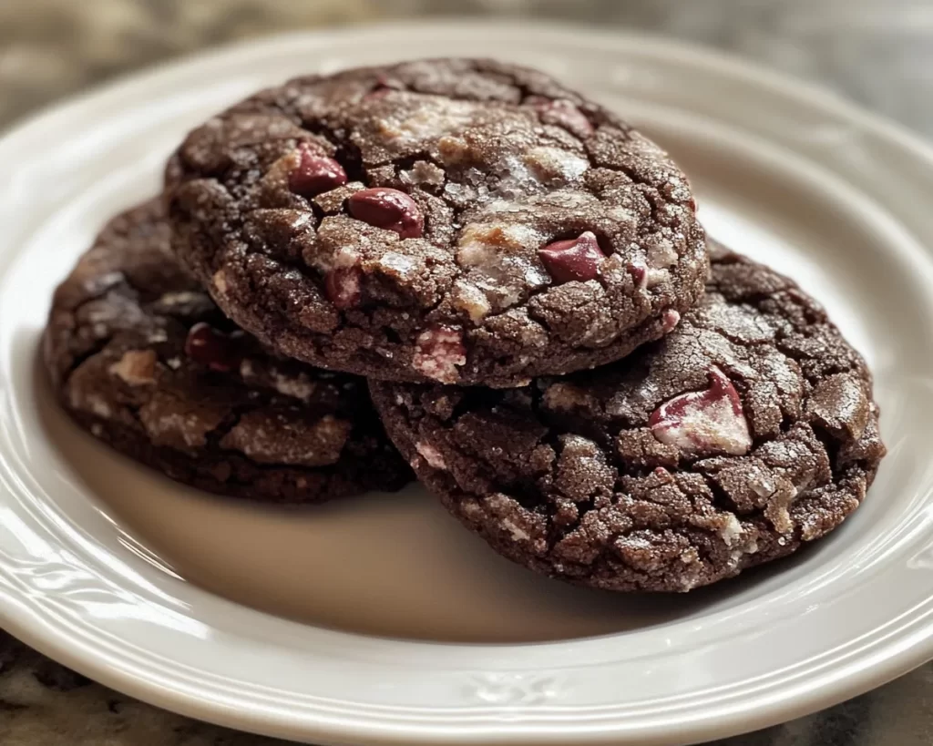 Black Forest Cookie: Peppermint Black Forest Crinkle Cookies in 25 Minutes