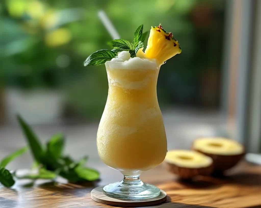 Summer Drinks: Pineapple Coconut Rum Slush in 10 Minutes