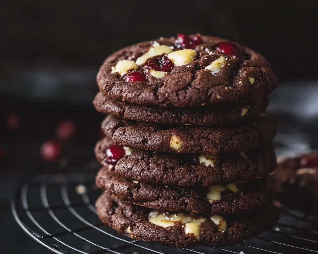 Black Forest Cookie: Chocolate Cherry Stuffed Cookies in 25 Minutes