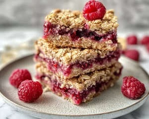 Spring Baking: Raspberry Oat Bars in 5 Steps
