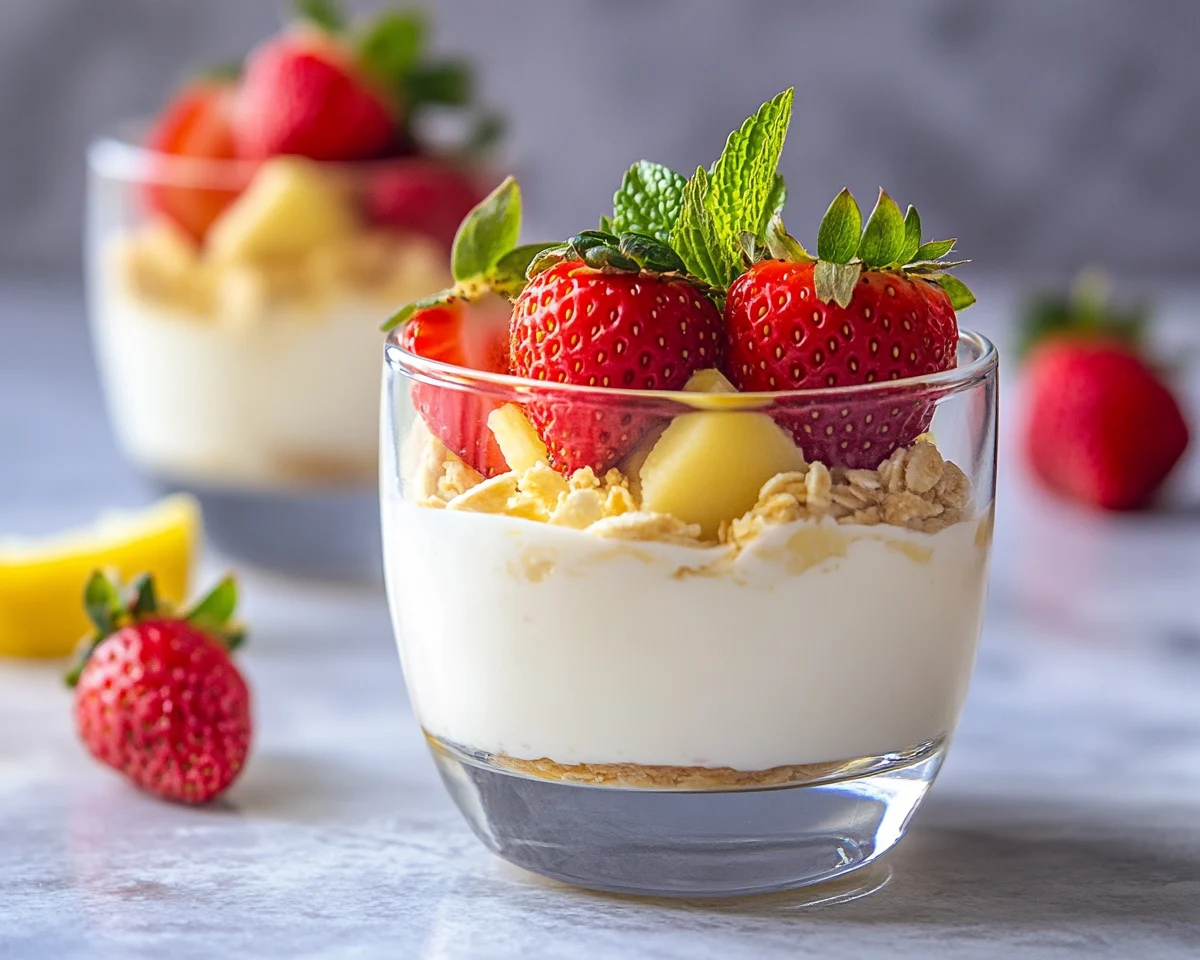 Spring Desserts: Strawberry Lemon Yogurt Parfaits in 5 Steps