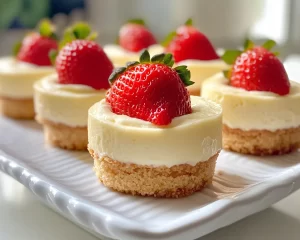 Spring Desserts: Lemon Strawberry Cheesecake Cups