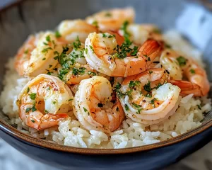 Spring Dinners: Garlic Butter Shrimp with Rice