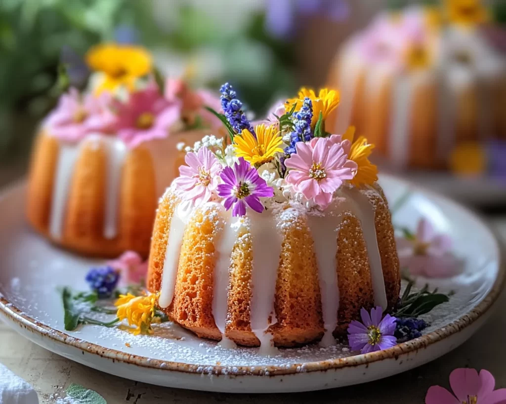 Spring Cakes: Mini Floral Bundt Cakes in 30 Minutes