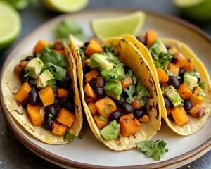 Healthy Easy Recipes: Sweet Potato Black Bean Tacos in 20 Minutes