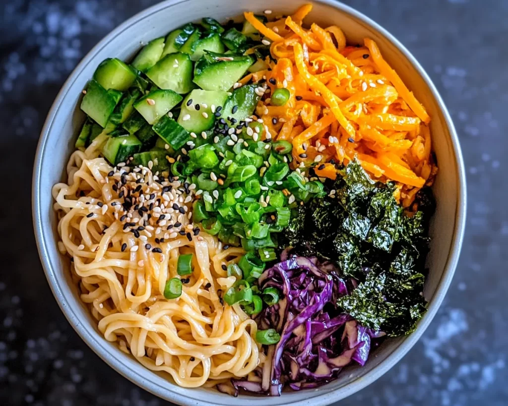 Healthy Easy Recipes: Sesame Ginger Noodle Bowl in 15 Minutes