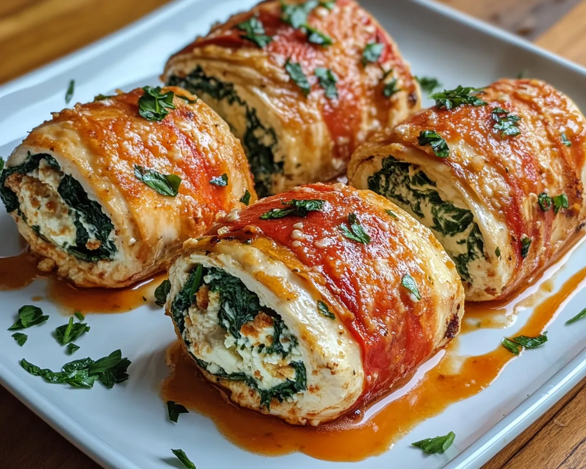 Spring Dinner Ideas: Spinach & Ricotta Chicken Roll Ups in 25 Minutes