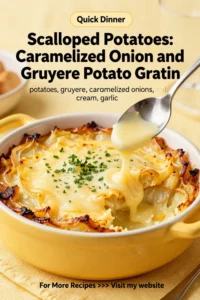 Scalloped Potatoes: Caramelized Onion and Gruyere Potato Gratin in 40 Minutes