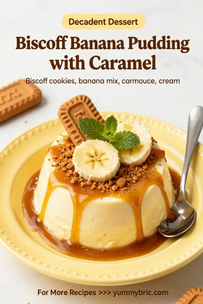 Biscoff Banana Pudding with Caramel