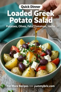 Potato Salad: Loaded Greek Potato Salad With Kalamata Olives and Feta in 20 Minutes