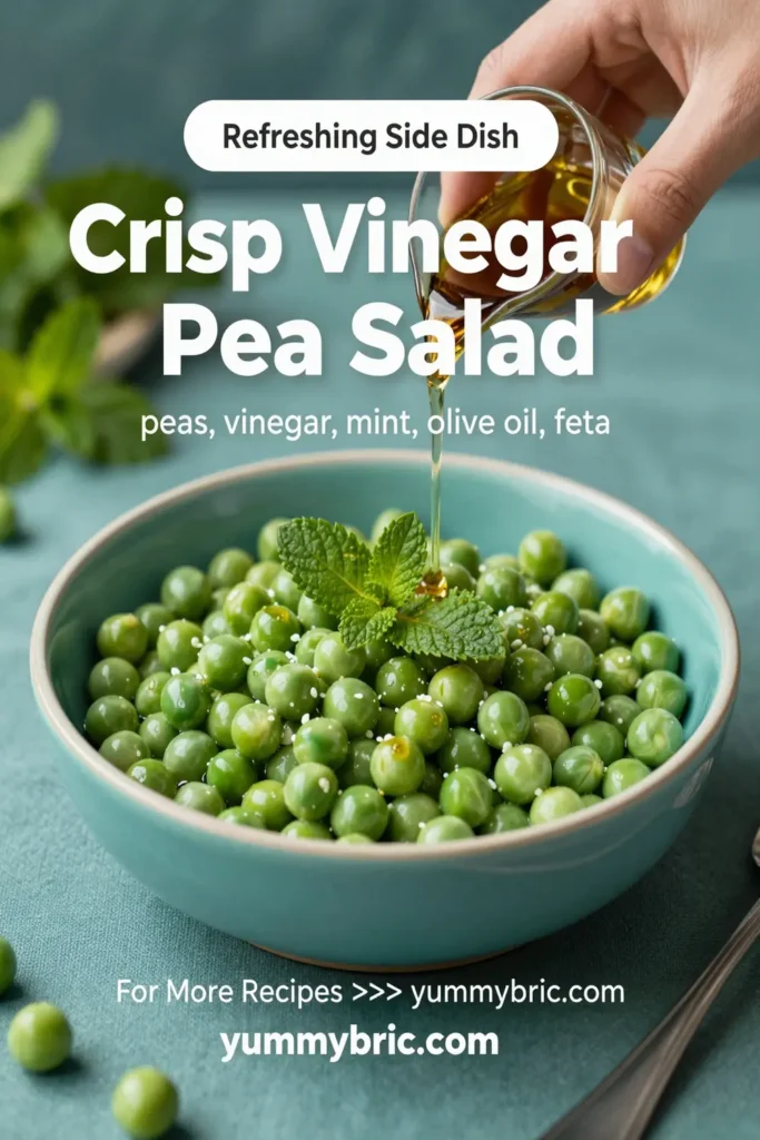Crisp Vinegar Based Pea Salad